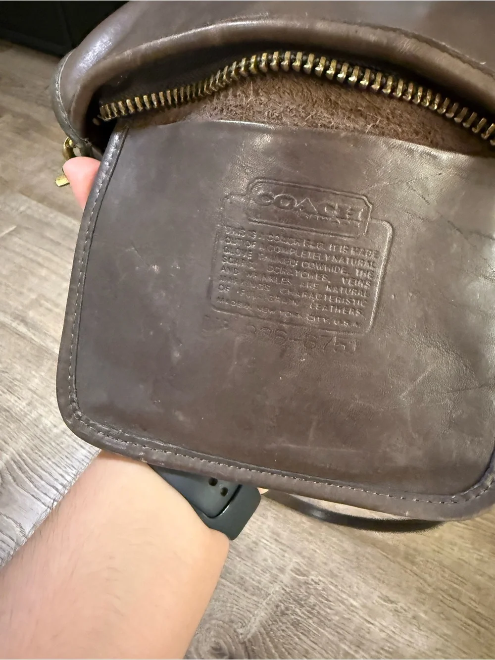 Vintage Coach NYC Companion Bag Glove Tanned Leather Crossbody